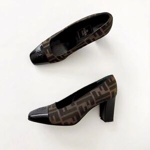 Fendi Zucca Heels